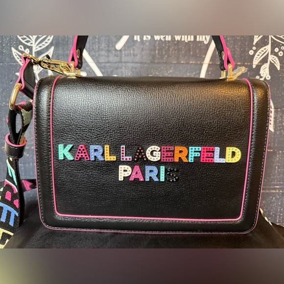 KARL LAGERFELD SIMONE FLAP CROSSBODY - Picture 5 of 6